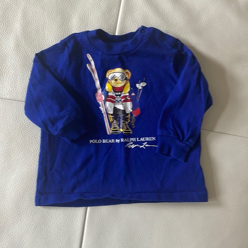Baby boy polo bear top
